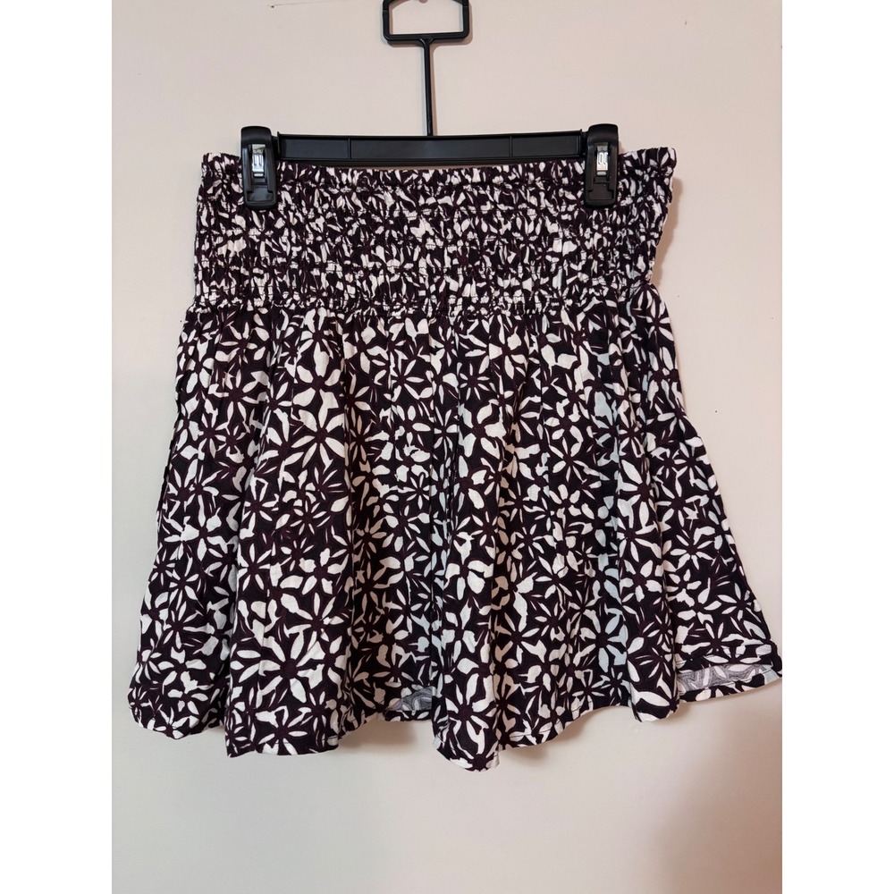 The Drop Smocked Waist Floral Print Mini Skirt‎ Size Small nwt
